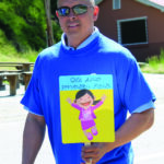  Principal Chief Michell Hicks participates in Thursday’s 2nd Annual Aubrey Littlejohn Walk Against Child Abuse.  