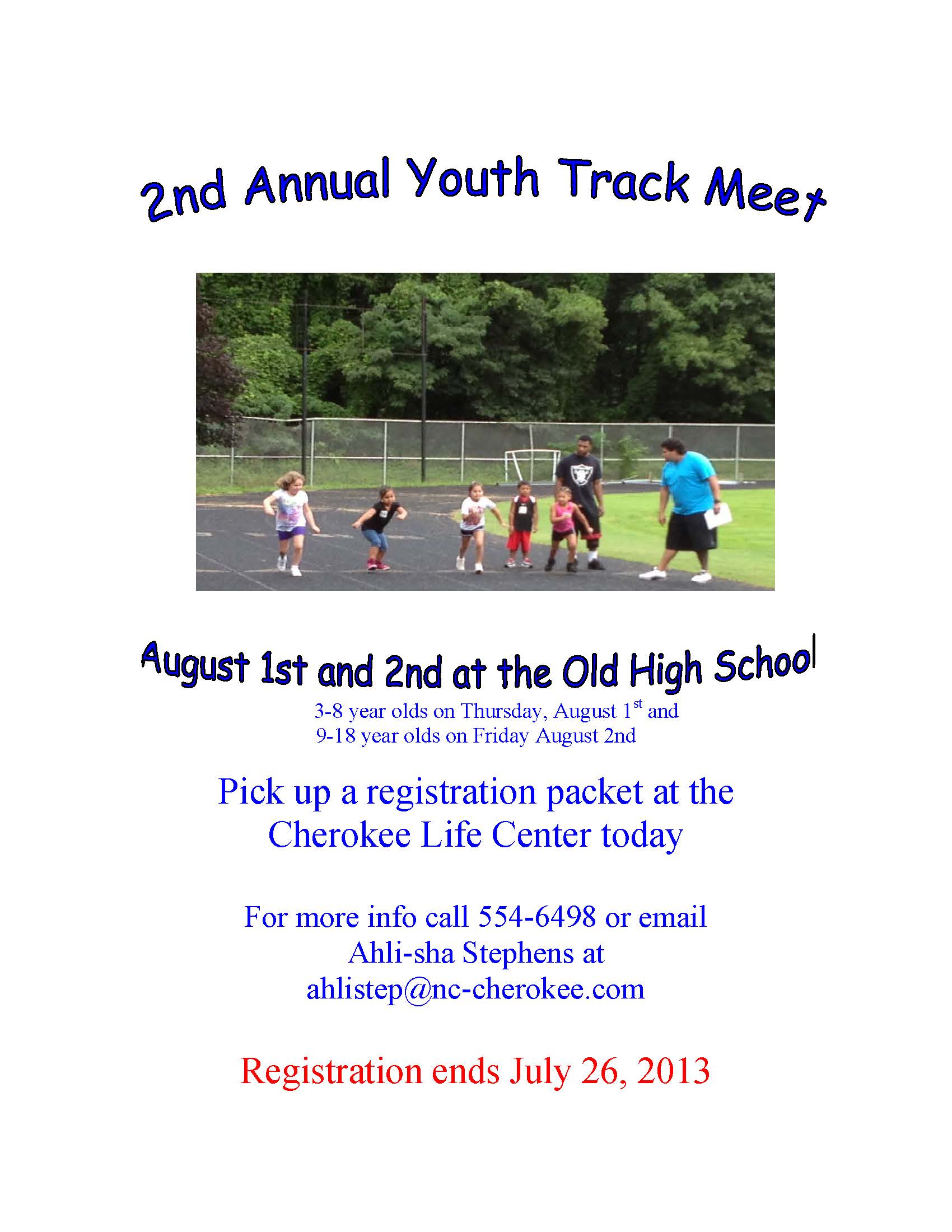 2nd Annual CLC Track Meet Flyer