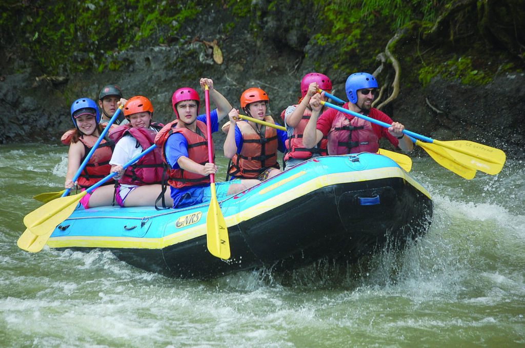 Members of the 2013 Costa Rica Eco-Study Tour enjoy whitewater rafting during their trip in June.  (Photos courtesy of Tammy Jackson/EBCI Extension Office) 