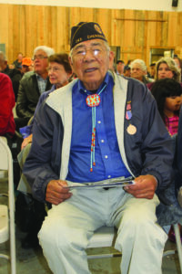 Beloved Man Jerry Wolfe, a WWII U.S. Navy veteran, enjoys Monday’s event. 