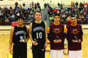 Robbinsville’s Cruz Galaviz and Cole Huskey were named to the All-Tournament team along with Cherokee’s Dustin Johnson and Jesse Toineeta.  