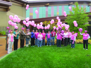 Harrah's Cherokee Casino Resort won $10,000 in a Caesars Foundation breast cancer awareness competition to be donated to the local American Cancer Society. Harrah's Cherokee employees participated in a remembrance walk and balloon release along with other pink-themed events during 'Treasure Your Chest' in October.
