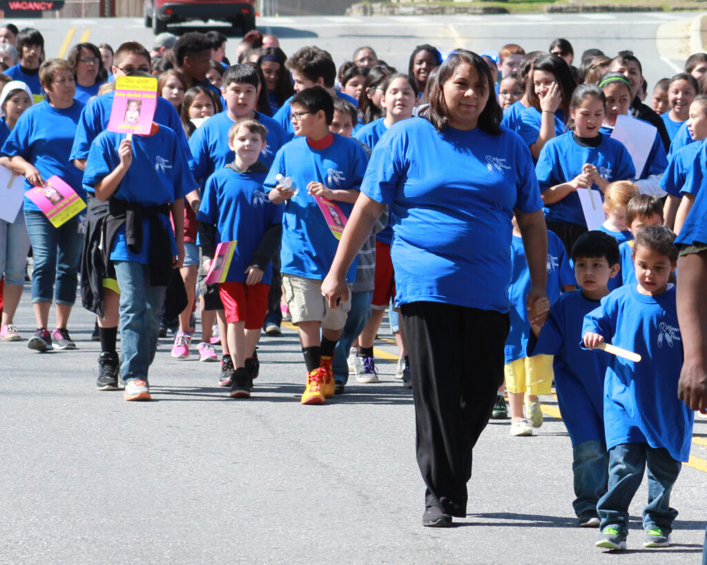 The 3rd Annual Aubrey Littlejohn Walk Against Child Abuse was held on Thursday, April 24.  (AMBLE SMOKER/One Feather) 