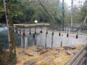 Duke Energy completed construction on the new Bryson Tailrace Access Area and Canoe Portage site located at the Bryson Hydroelectric Project on the Oconaluftee River in Swain County recently. (Photo courtesy of Duke Energy) 