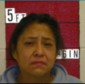 Bradley’s wife, Pattie Calhoun-Bradley, 42, has been charged tribally with assault with a deadly weapon inflicting serious bodily injury.  (CIPD photo) 