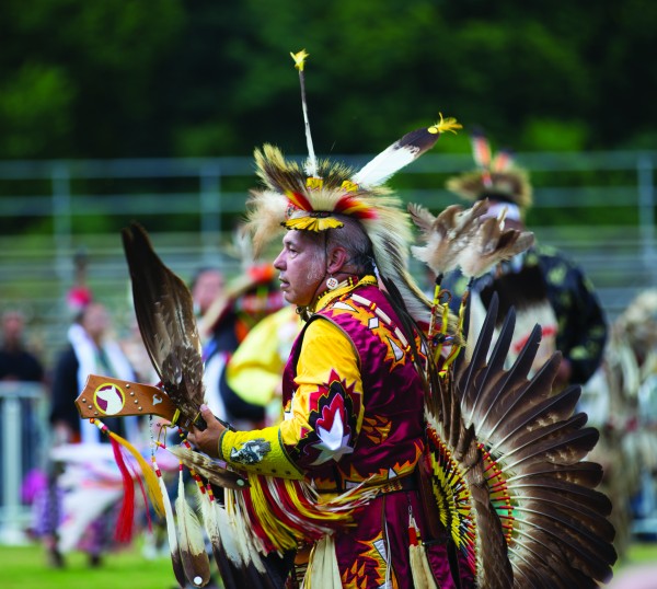 Rick Bottchenbaugh, an EBCI tribal member, dances at the 41st Annual Cherokee Pow Wow held July 1-3 at the Acquoni Expo Center.  (Photo by Kristy M. Herron/EBCI Commerce) 