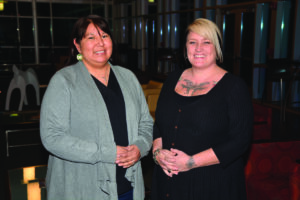 HONOR SOCIETY: Dawnena Bradley and Crystal Chotalia, EBCI tribal members, were recently inducted into the National Technical Honor Society at Southwestern Community College on Thursday, Dec. 8.  (SCC photo) 