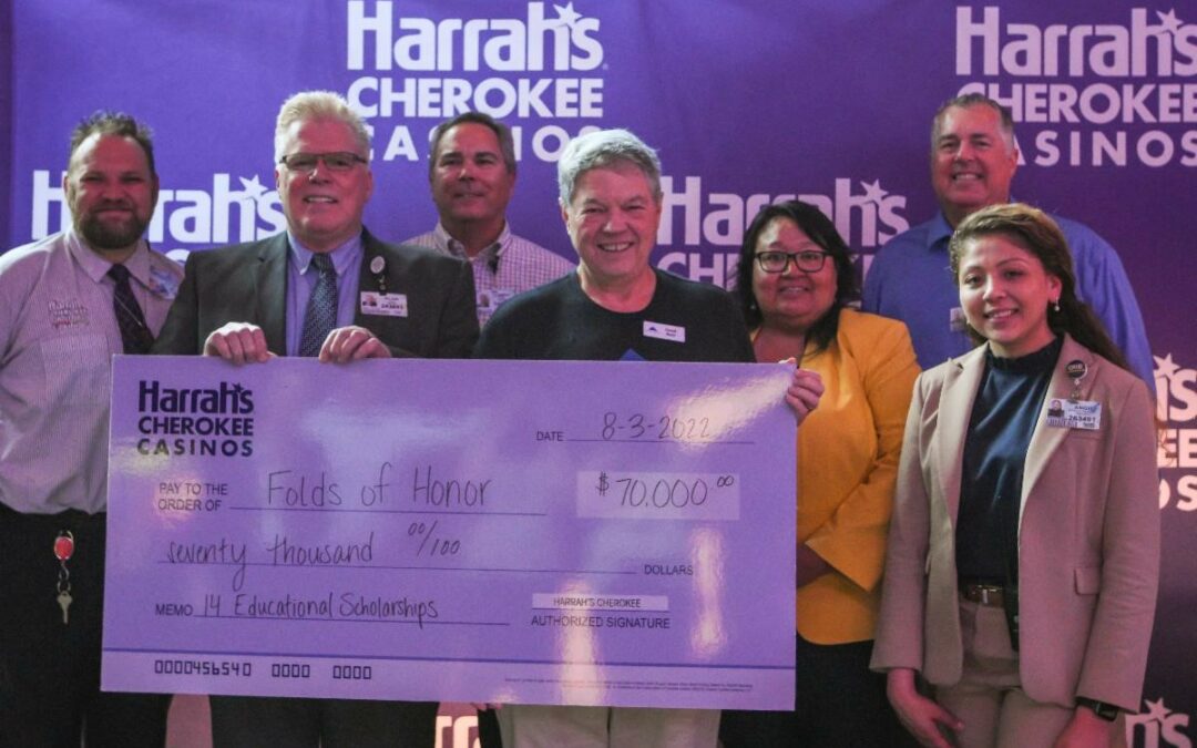 Harrah’s Cherokee donates $70,000 to Folds of Honor