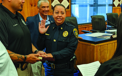 “Historic day”: First female Cherokee Chief of Police sworn-in