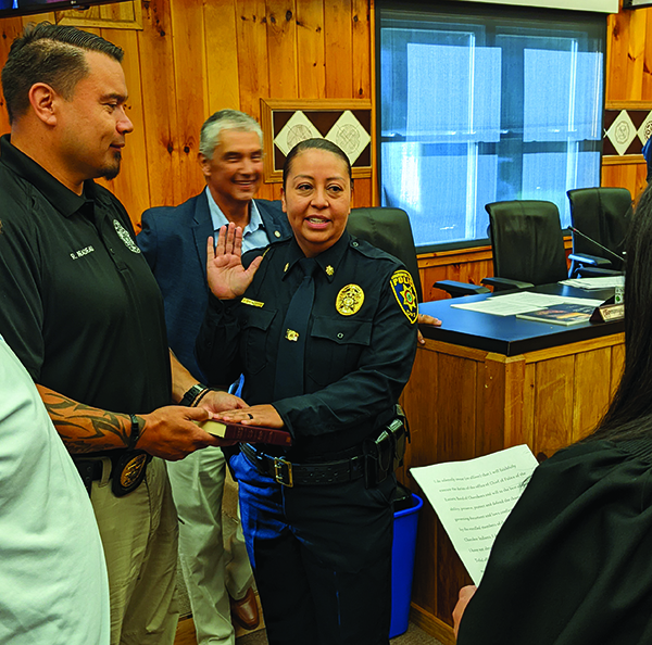 “Historic day”: First female Cherokee Chief of Police sworn-in