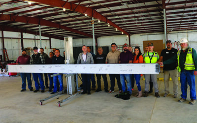 Topping-off Ceremony held for new Tribal Foods building