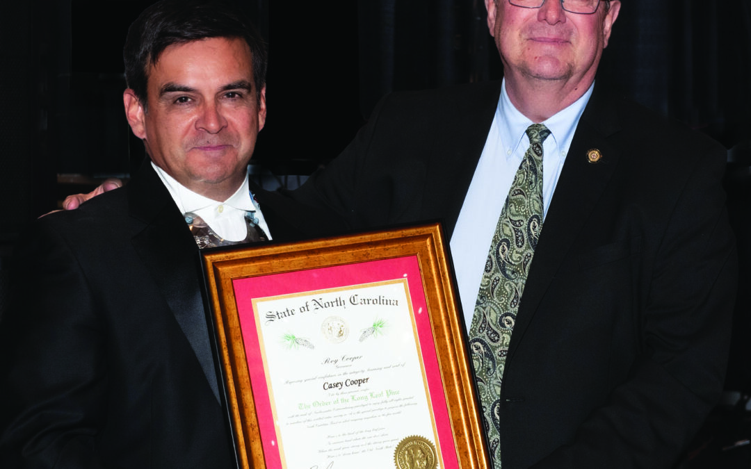 Cooper named to The Order of the Long Leaf Pine