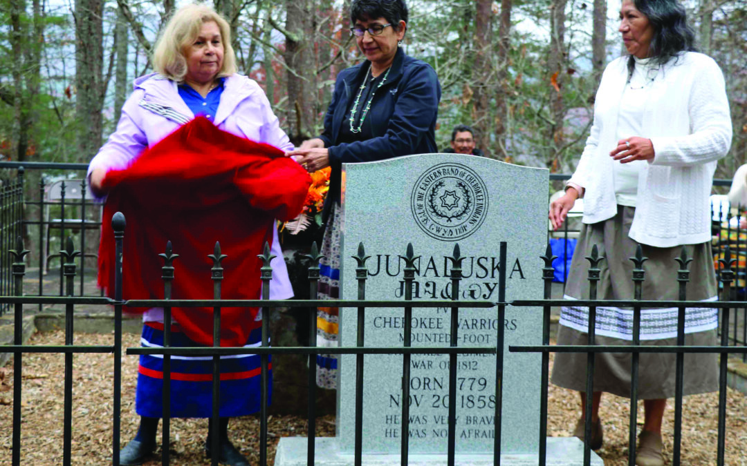 “He was very brave”: Military headstone unveiled for Junaluska during Annual Wreath-Laying Ceremony