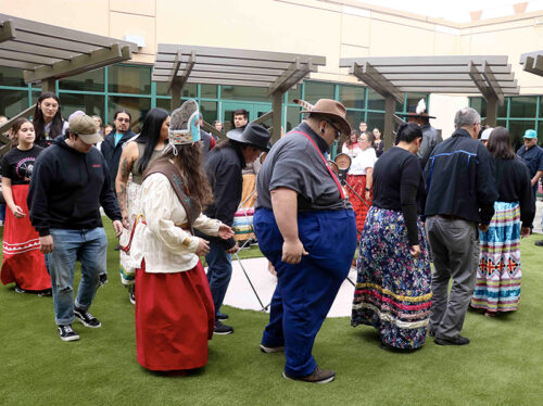 The fire is burning: Sacred Fire Courtyard dedicated at Cherokee Indian Hospital