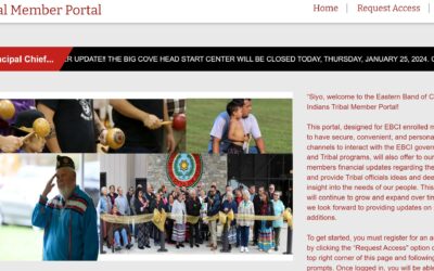 Update on the EBCI Tribal Portal
