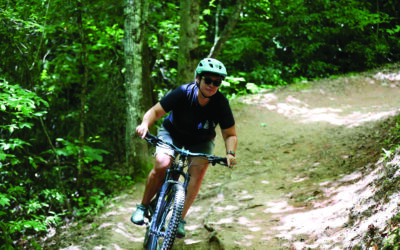 Balance on the trail: Blythe shares journey of peace through mountain biking