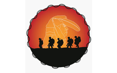 Logo designed to honor Cherokee Code Talkers