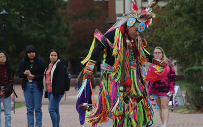 A father’s footsteps and a mother’s hands: The PostOaks enjoy going to pow wows as a family
