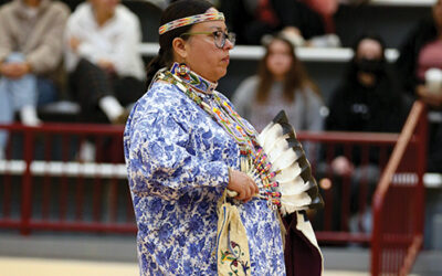 Graceful beauty: Nakoa Chiltoskie enjoys dancing and the camaraderie of pow wows