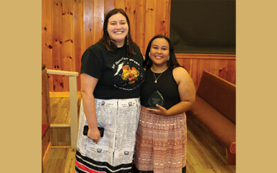 THE GOOD STUFF: Ava Walkingstick receives One Feather Student of the Year Award
