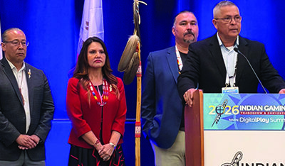 Ugvwiyuhi (Principal Chief) Hicks elected treasurer of the Indian Gaming Association
