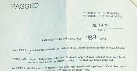 Tribal member fights for access to possessory land