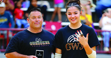 Ring Ceremony held for 1A/2A Indoor Track State Champion Joscelyn Stamper